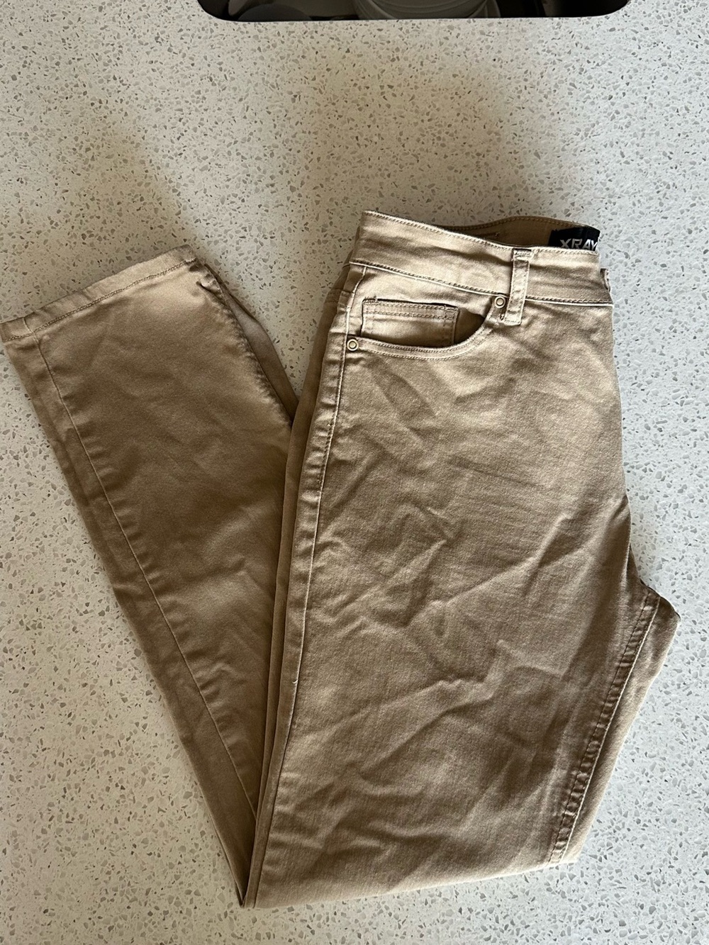 XRAY Khaki Skinny Tech Jeans - Tan Colored
